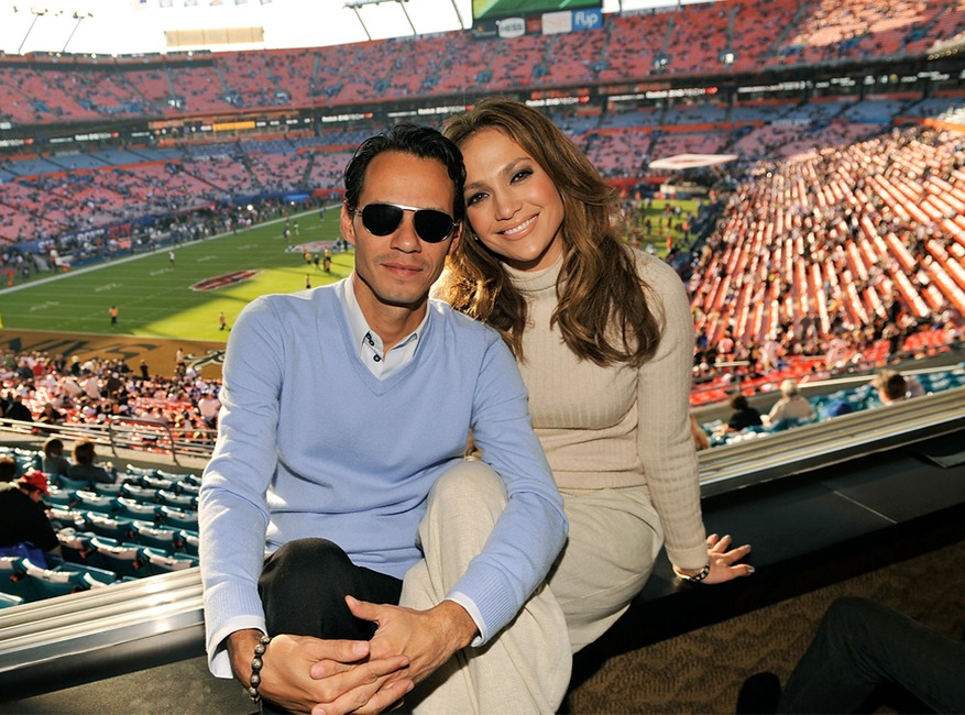 Jennifer Lopez, Marc Anthony, 2010 Super Bowl